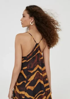 Sale Vestido largo en estampado cebra Vestidos Y Faldas|Baño