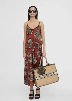 Hot Vestido largo estampado Vestidos Y Faldas