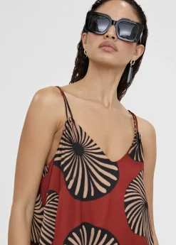 Hot Vestido largo estampado Vestidos Y Faldas