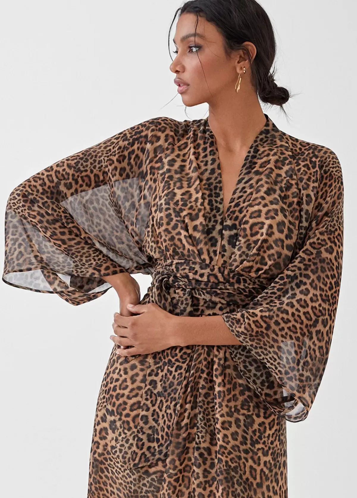 Best Vestido largo estampado leopardo Vestidos Y Faldas