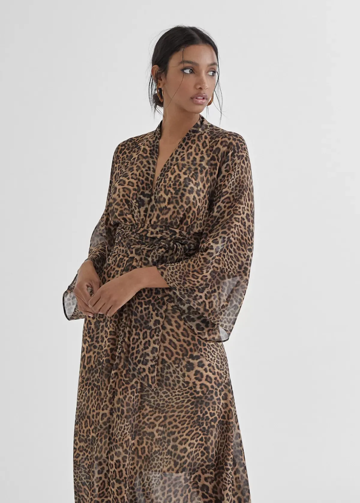 Best Vestido largo estampado leopardo Vestidos Y Faldas