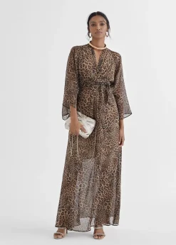 Best Vestido largo estampado leopardo Vestidos Y Faldas