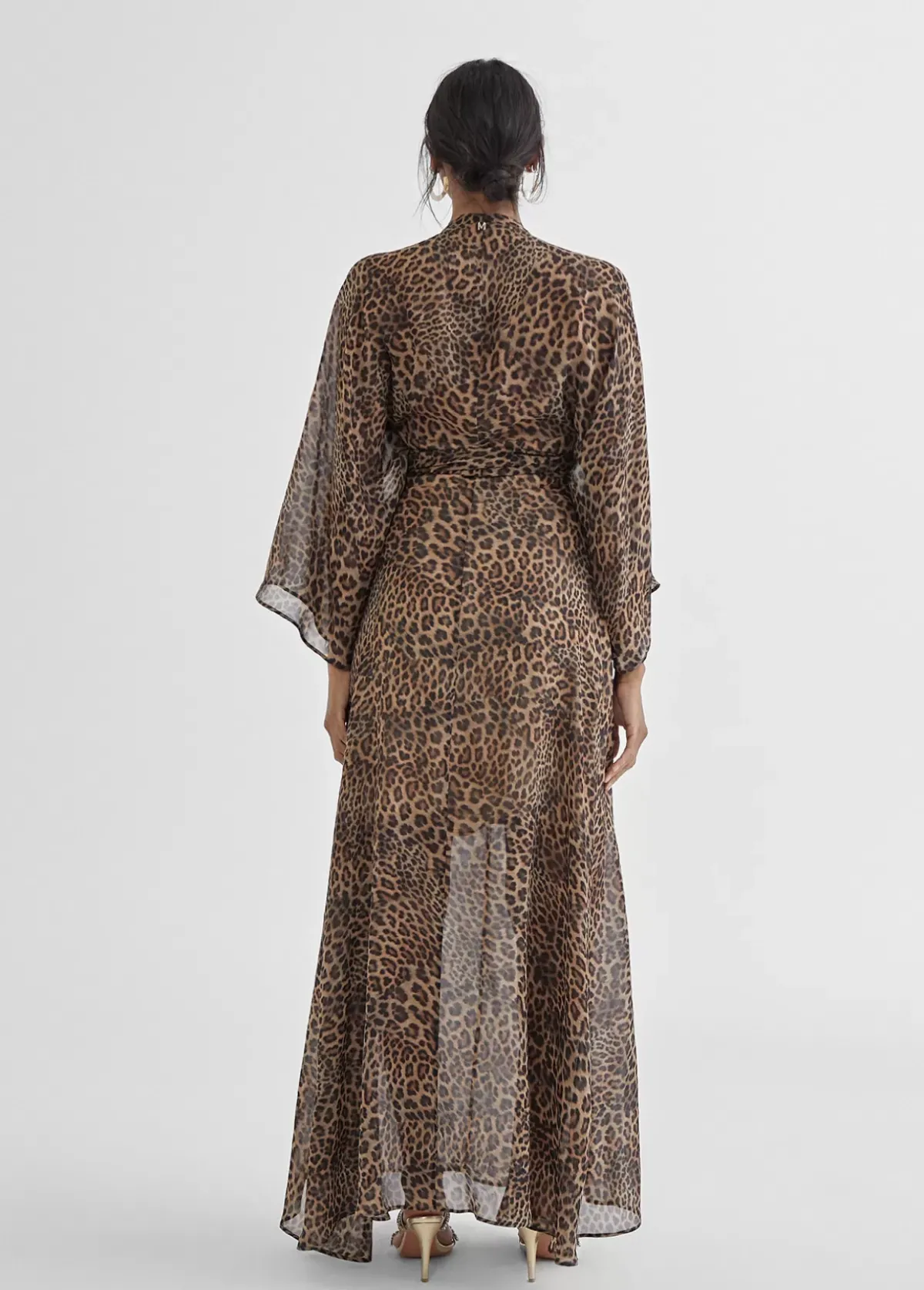 Best Vestido largo estampado leopardo Vestidos Y Faldas