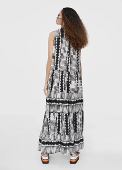 Vestido largo estampado étnico Baño