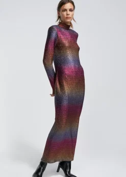 New Vestido largo lúrex Vestidos Y Faldas