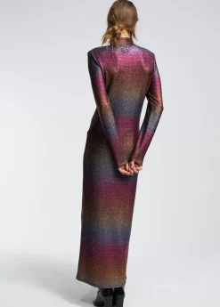 New Vestido largo lúrex Vestidos Y Faldas