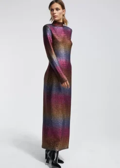 New Vestido largo lúrex Vestidos Y Faldas