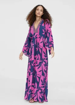 Outlet Vestido largo manga japonesa Baño