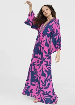 Outlet Vestido largo manga japonesa Baño