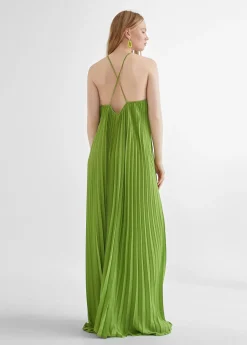 New Vestido largo plisado Vestidos Y Faldas