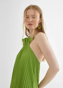 New Vestido largo plisado Vestidos Y Faldas