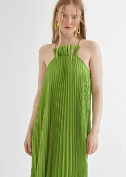 New Vestido largo plisado Vestidos Y Faldas