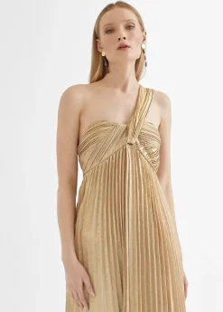 Online Vestido largo plisado tirante Vestidos Y Faldas