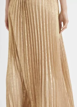 Online Vestido largo plisado tirante Vestidos Y Faldas