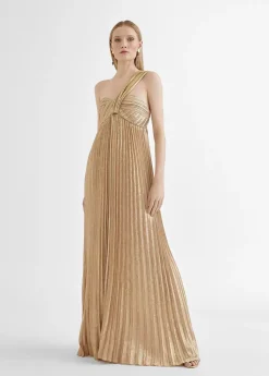 Online Vestido largo plisado tirante Vestidos Y Faldas