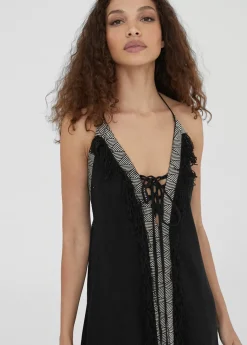 Clearance Vestido largo tejido desagujado Vestidos Y Faldas|Baño