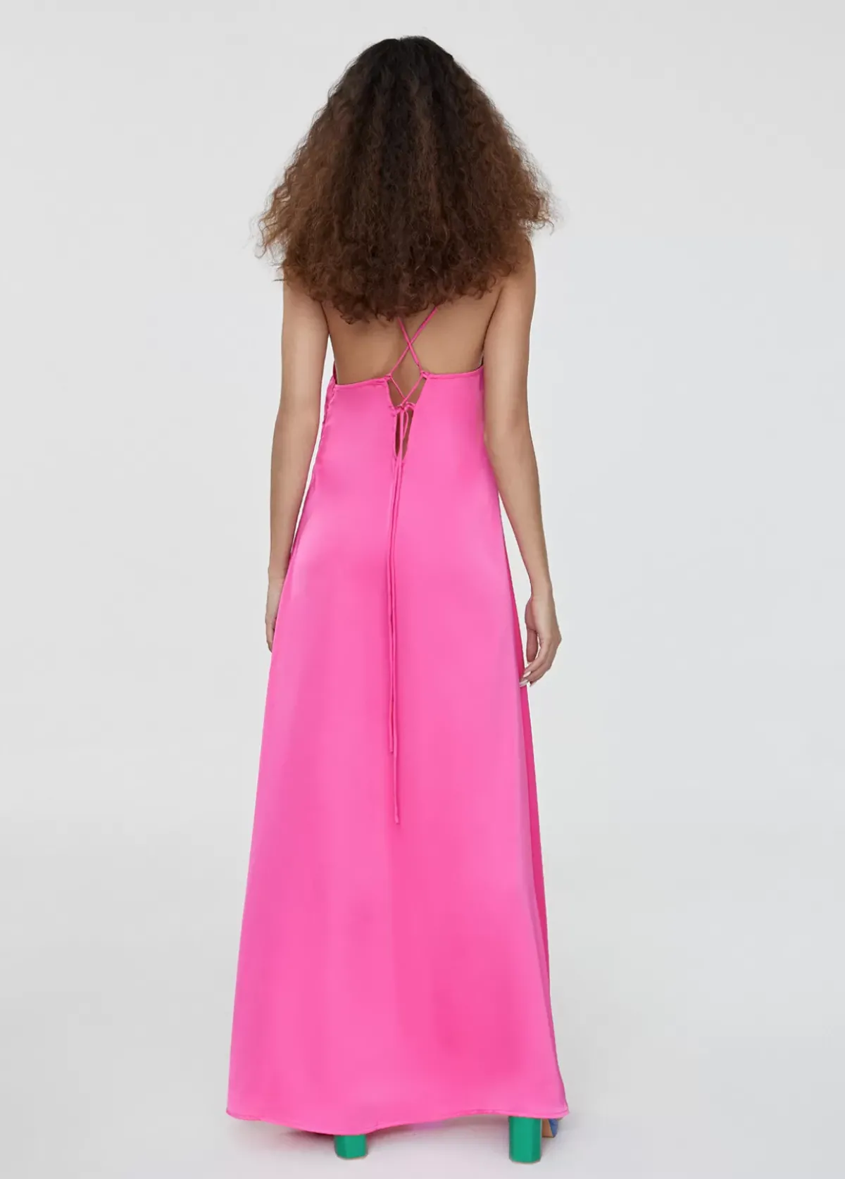 Outlet Vestido largo tipo lencero Vestidos Y Faldas