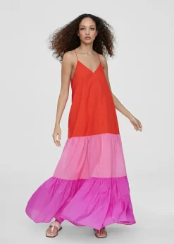 Sale Vestido largo tricolor Vestidos Y Faldas