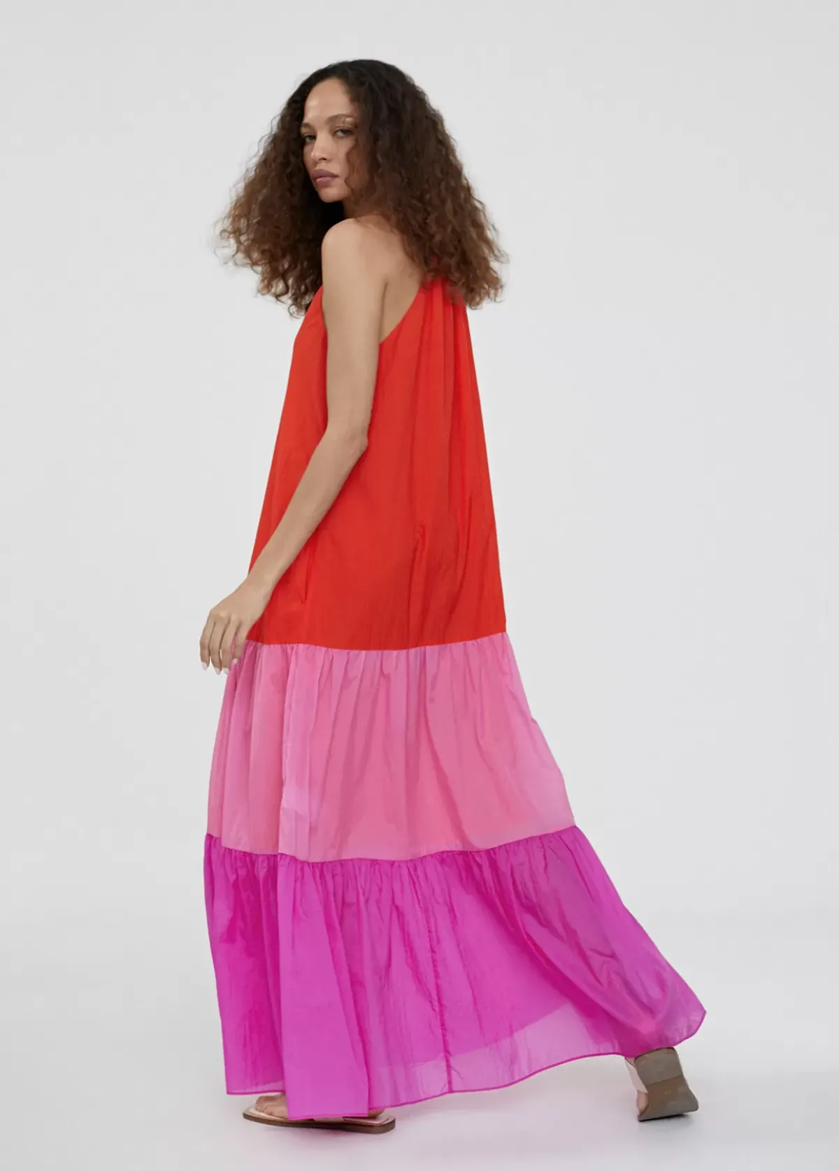 Sale Vestido largo tricolor Vestidos Y Faldas