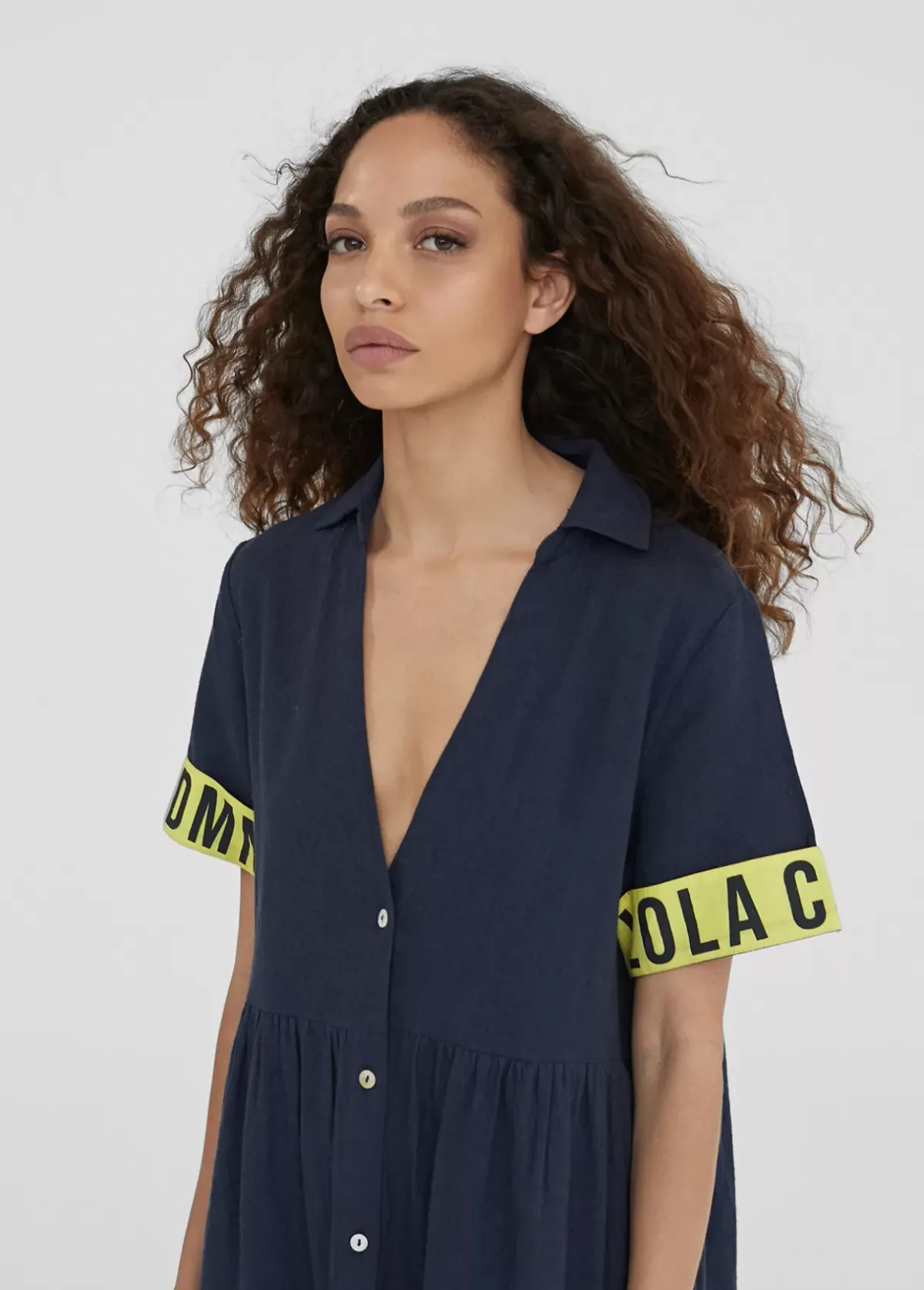 Outlet Vestido midi de volantes Vestidos Y Faldas|Baño