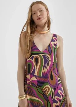 Best Vestido midi estampado Vestidos Y Faldas