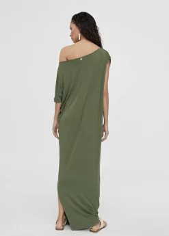 Online Vestido midi fruncido Vestidos Y Faldas