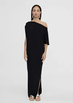 Best Vestido midi fruncido Vestidos Y Faldas