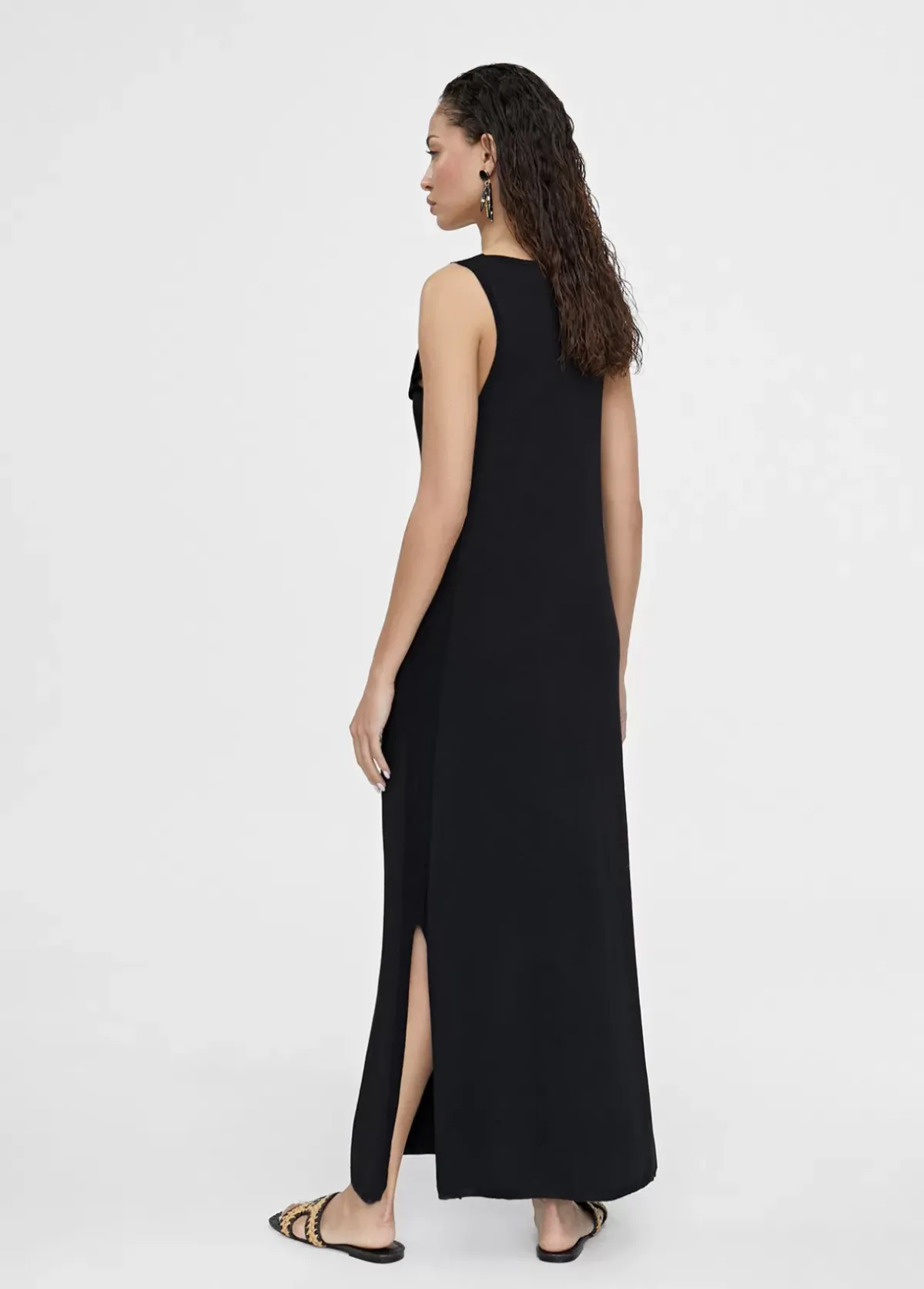 Best Vestido midi fruncido Vestidos Y Faldas