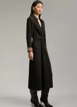 New Vestido midi nudo Vestidos Y Faldas