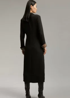 New Vestido midi nudo Vestidos Y Faldas