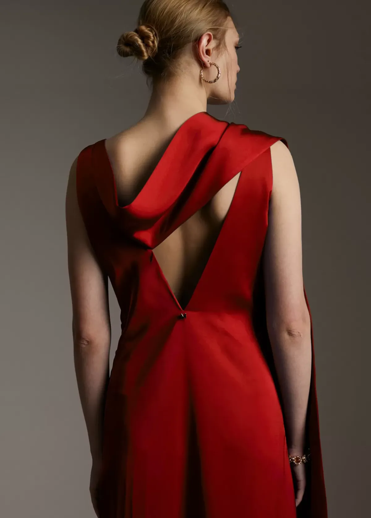 Best Vestido midi satén Vestidos Y Faldas