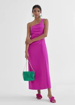 Discount Vestido midi tirante asimétrico Vestidos Y Faldas