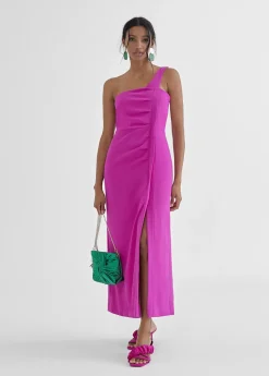 Discount Vestido midi tirante asimétrico Vestidos Y Faldas