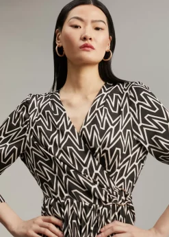 Outlet Vestido monograma bicolor Vestidos Y Faldas