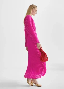 Outlet Vestido plisado con manga Vestidos Y Faldas