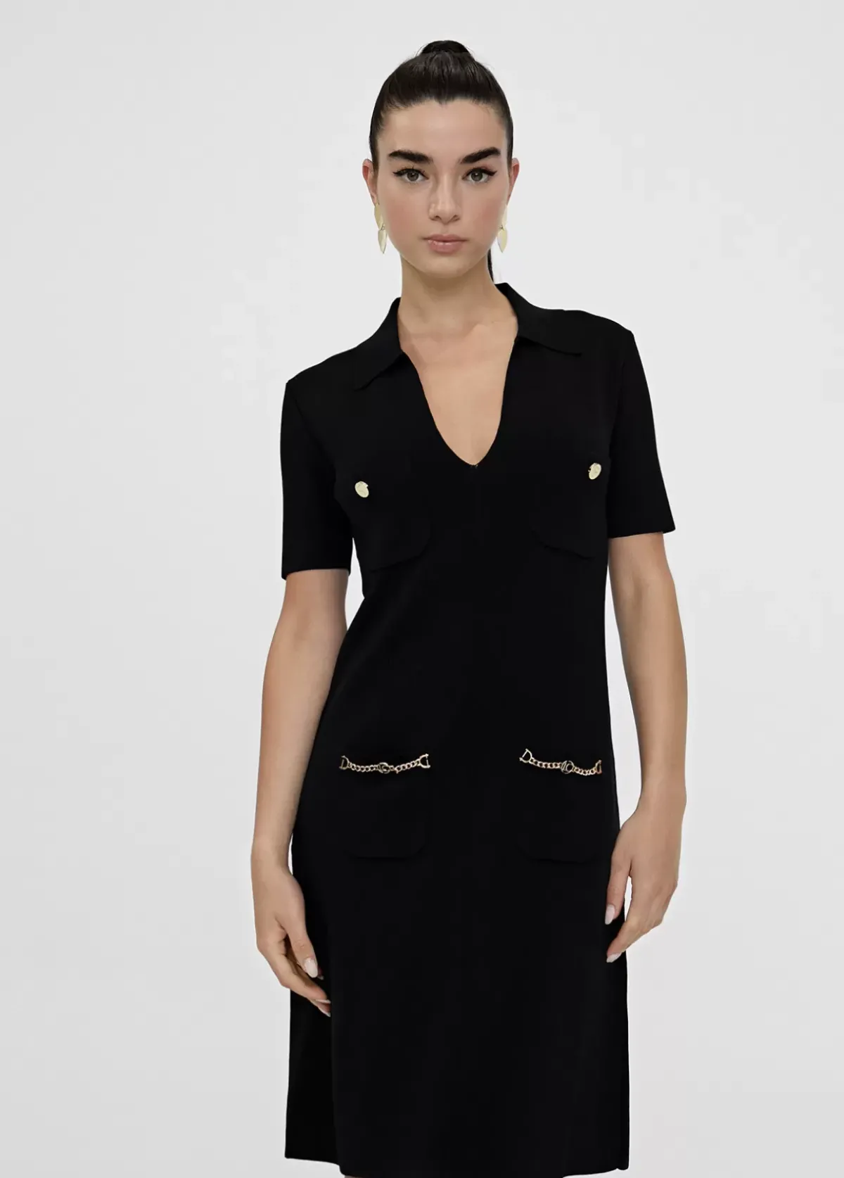 Best Vestido punto corto bolsillos LC Vestidos Y Faldas|Punto