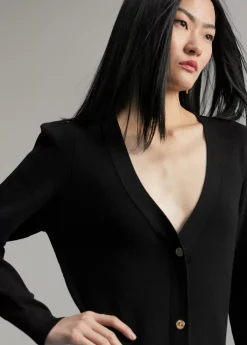 New Vestido punto hombreras Vestidos Y Faldas