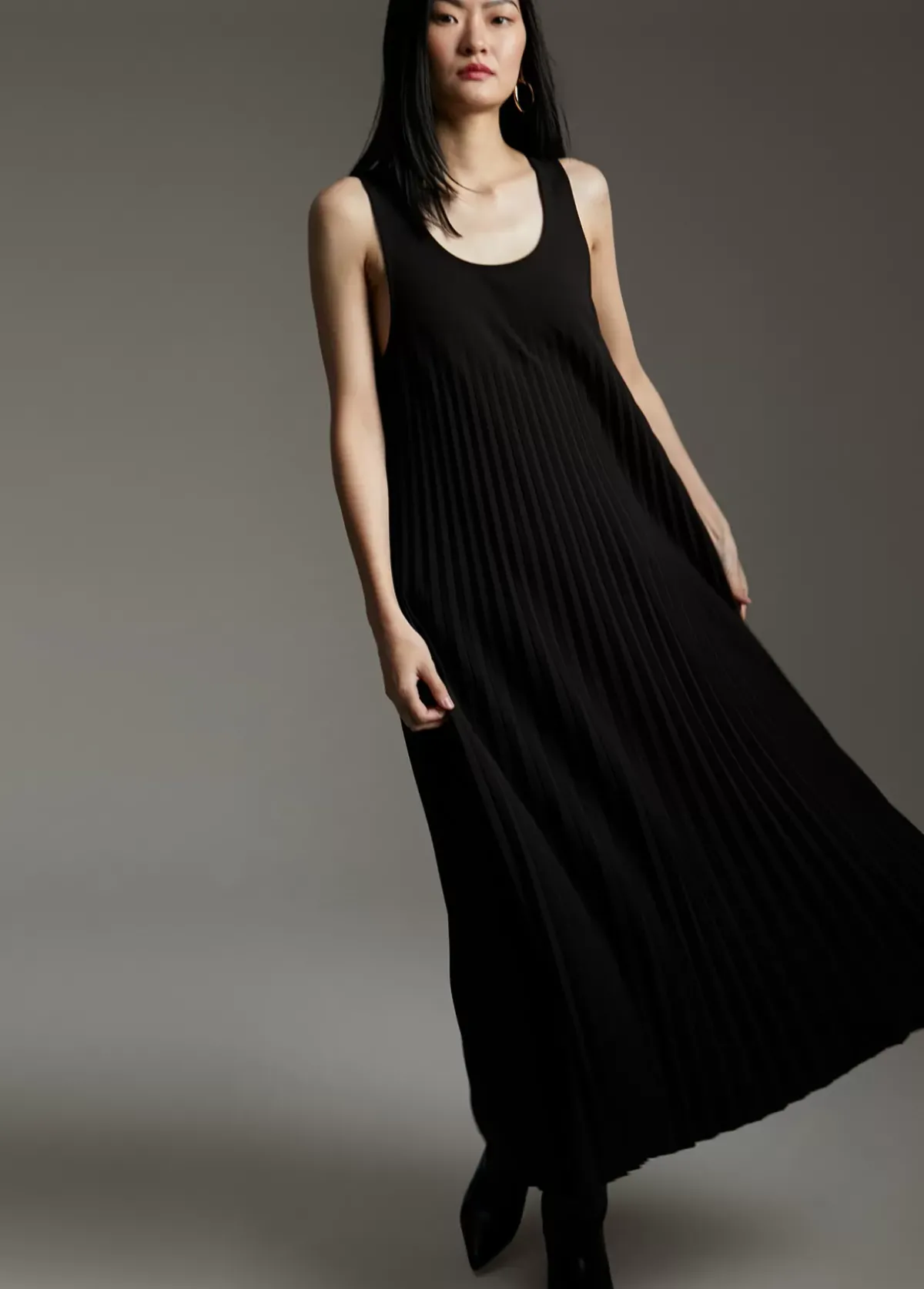 Sale Vestido sin manga plisado Vestidos Y Faldas