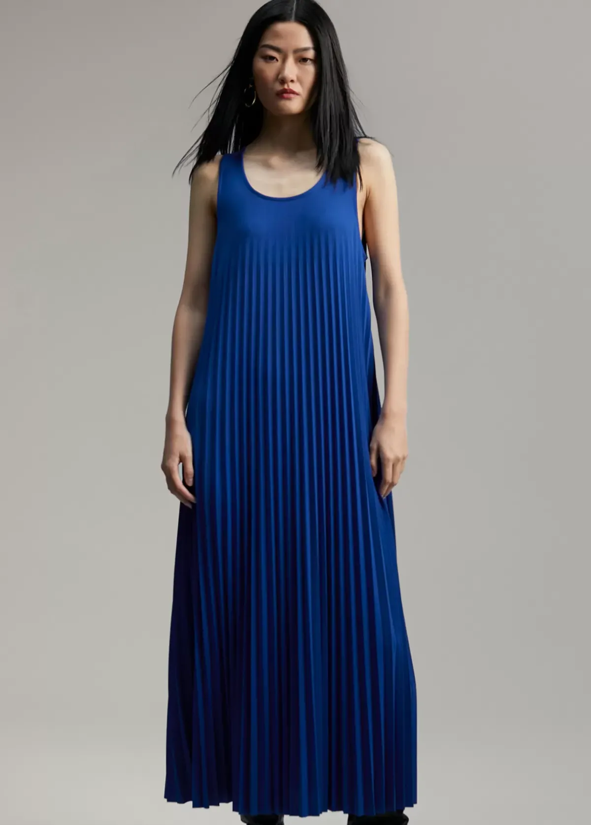 Online Vestido sin manga plisado Vestidos Y Faldas