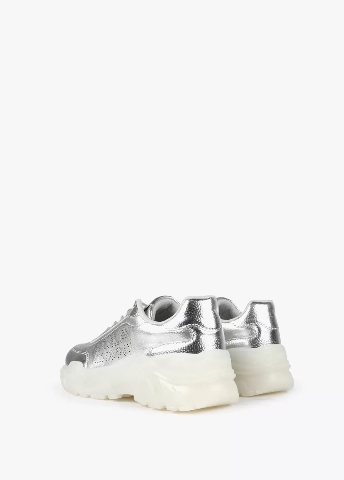 Sale Zapatillas tipo sneakers metalizadas Calzado