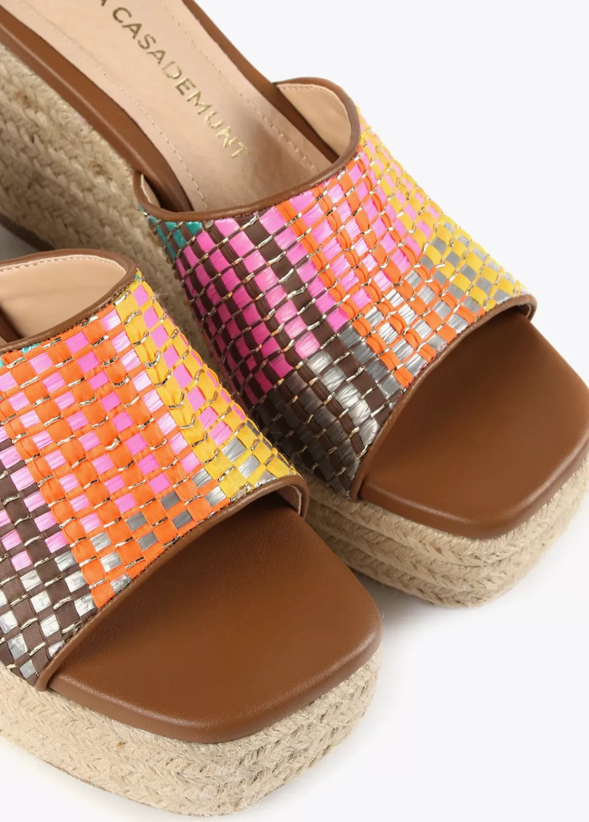 Clearance Zueco plataforma multicolor Calzado